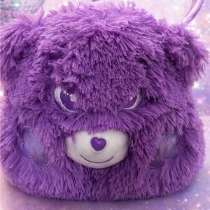 Care Bear Jumbo Size Plush Purple Share Easter Bear Basket EUC